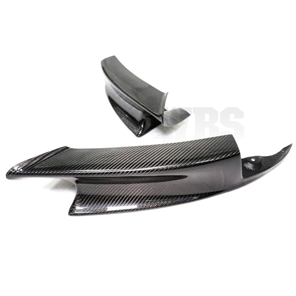 BMW E9X M3 FRONT BUMPER SPLITTERS GENUINE CARBON FIBER M STYLE