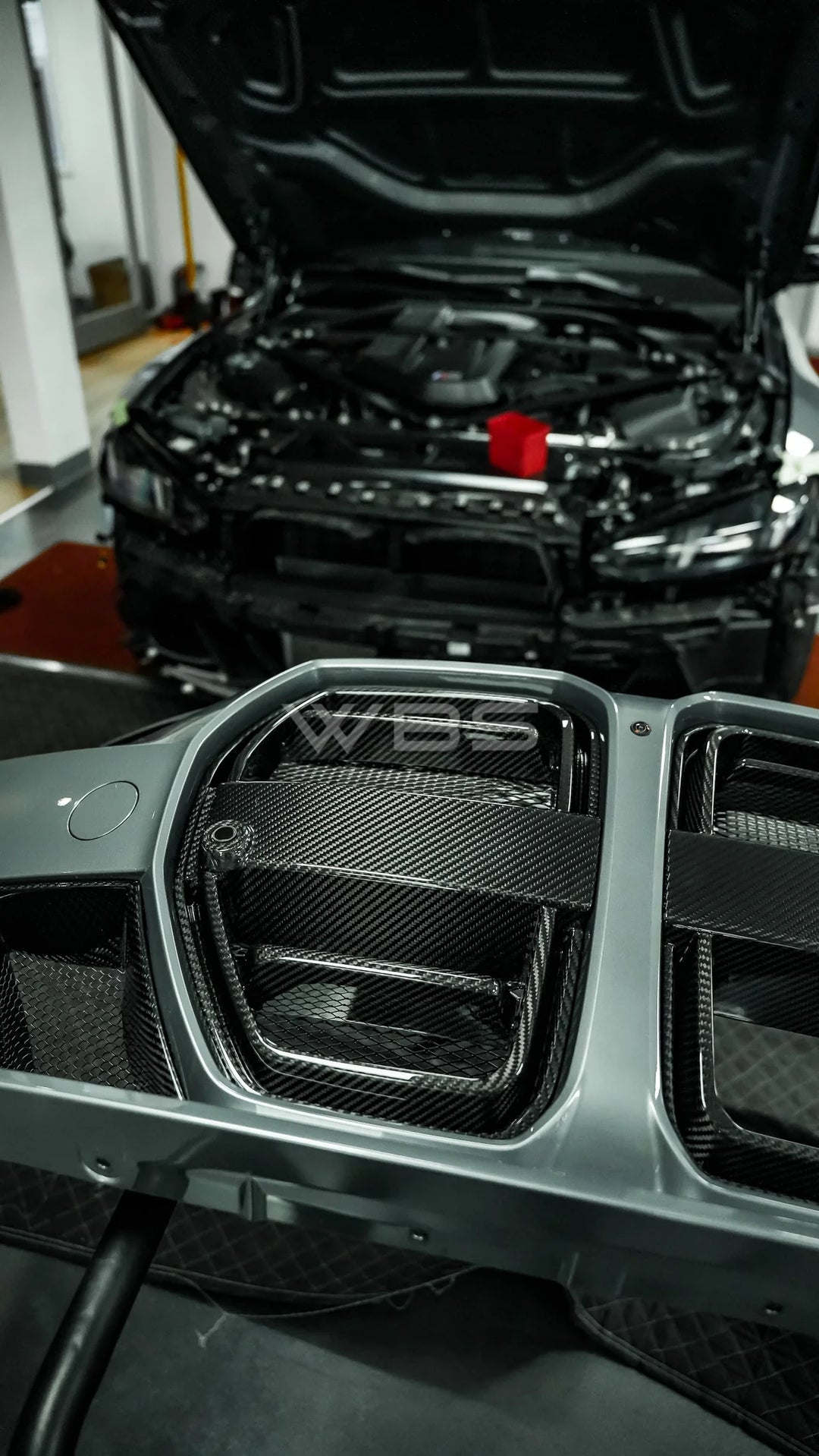 BMW G8X M3/ M4 SQ STYLE GRILLE GENUINE CARBON FIBER