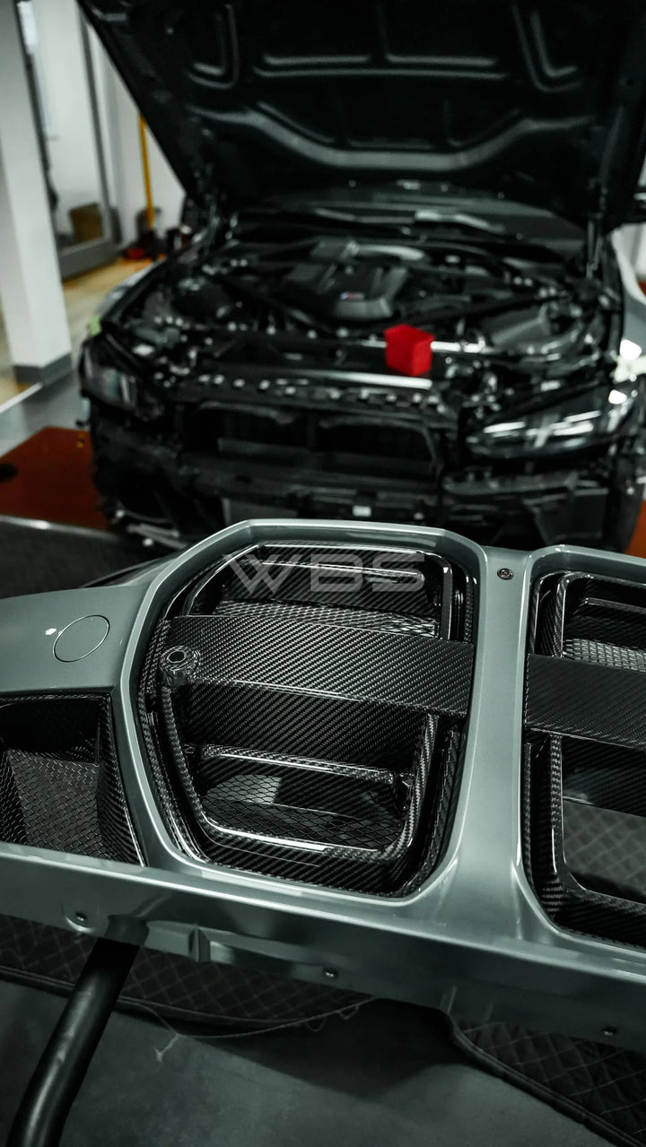 BMW G8X M3/ M4 SQ STYLE GRILLE GENUINE CARBON FIBER