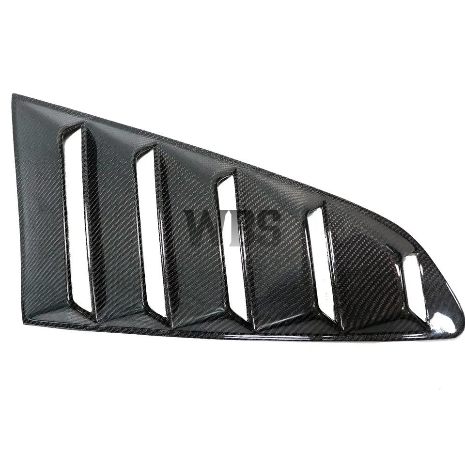 FORD MUSTANG MK6 GT WINDOW LOUVERS, 3D CARBON FIBER