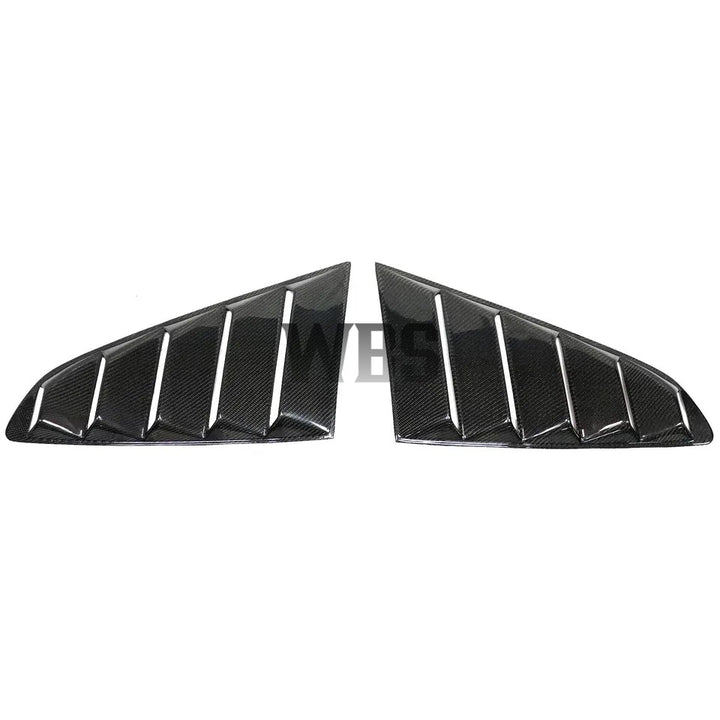 FORD MUSTANG MK6 GT WINDOW LOUVERS, 3D CARBON FIBER