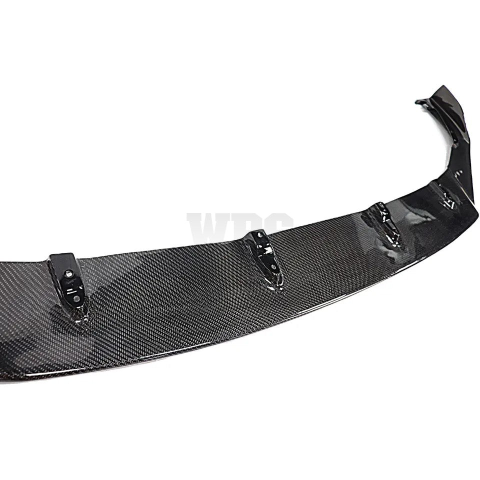DTM AR-Style Carbon Look Front Bumper Lip Spoiler For Lexus IS-Series (2017-2020) – 3-Piece Kit