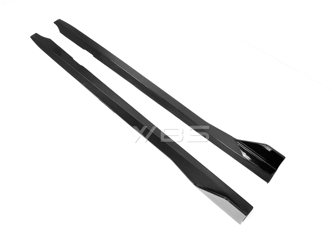 BMW G87 M2 V1 AD STYLE SIDE SKIRTS GENUINE CARBON FIBER