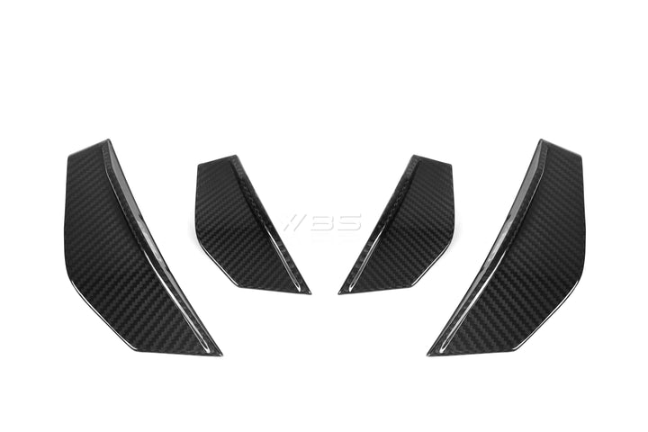 BMW M2 F87 FRONT BUMPER CANARDS SET GENUINE CARBON FIBER