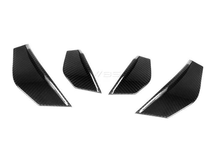 BMW M2 F87 FRONT BUMPER CANARDS SET GENUINE CARBON FIBER