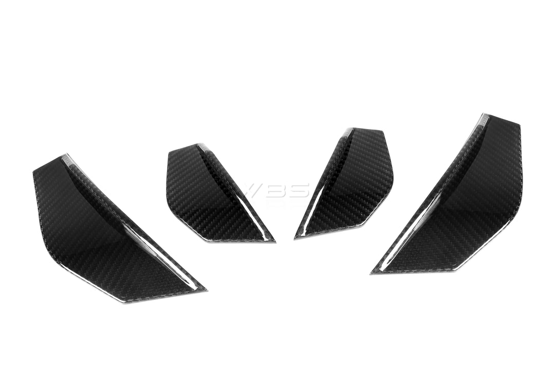 BMW M2 F87 FRONT BUMPER CANARDS SET GENUINE CARBON FIBER