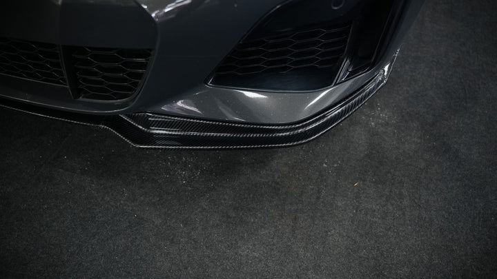 BMW G20 3-SERIES V2 STYLE FRONT LIP CARBON FIBER/ GLOSSY BLACK