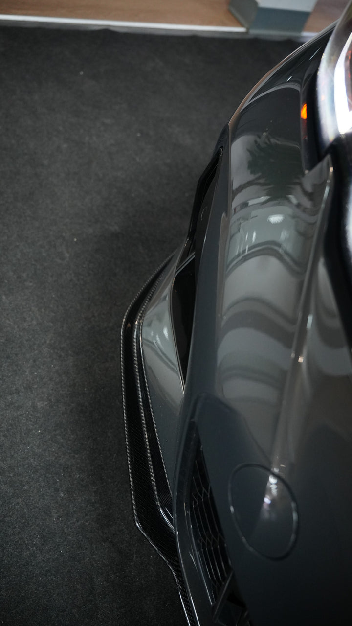 BMW G20 3-SERIES V2 STYLE FRONT LIP CARBON FIBER/ GLOSSY BLACK