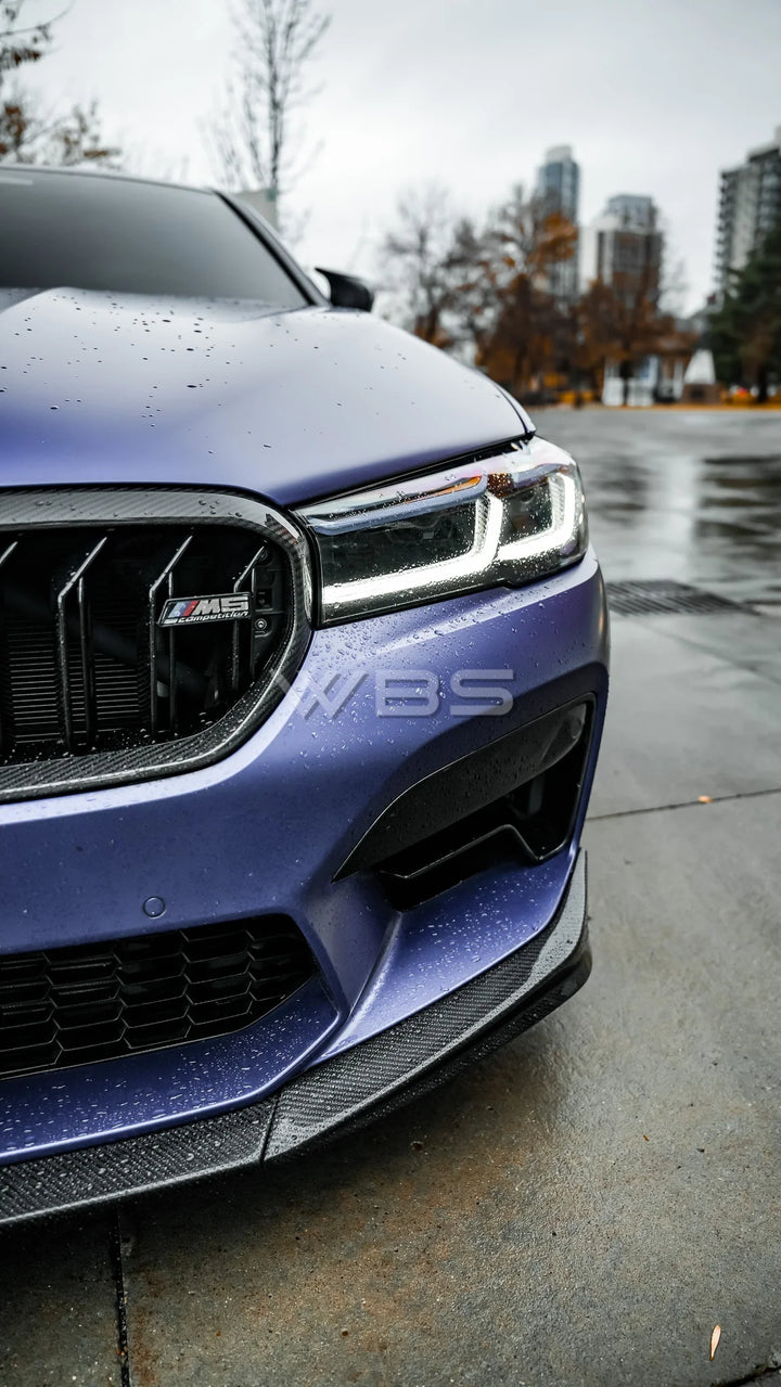 BMW F90 M5 LCI M PERF STYLE FRONT LIP GENUINE CARBON FIBER