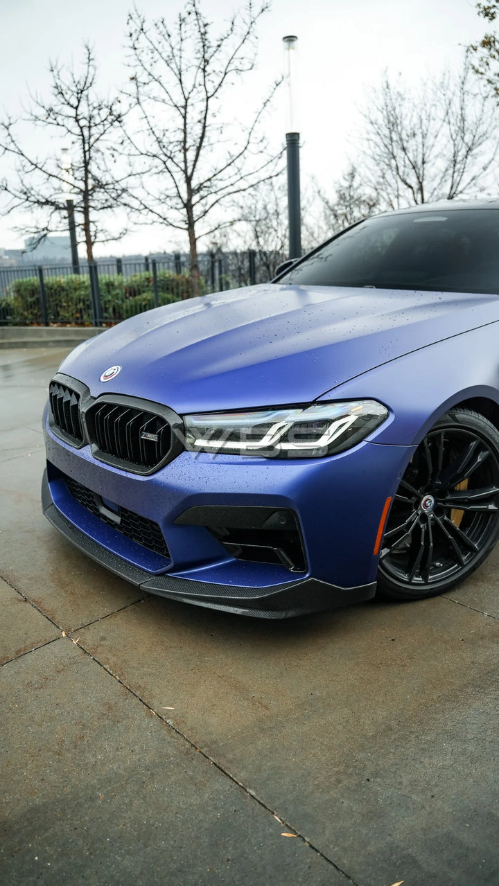BMW F90 M5 LCI M PERF STYLE FRONT LIP GENUINE CARBON FIBER