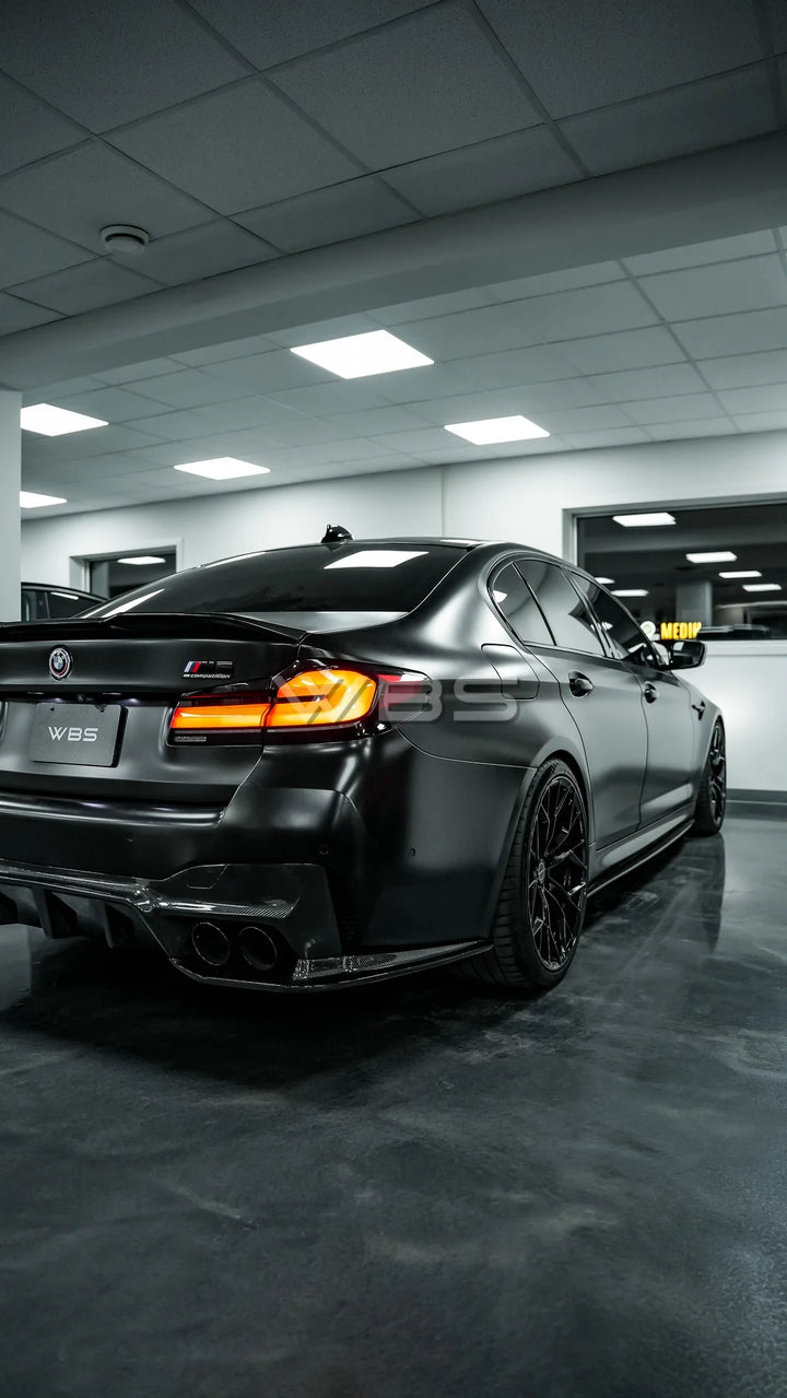 BMW F90 M5 M PERF STYLE SIDE SKIRTS GENUINE DRY CARBON FIBER