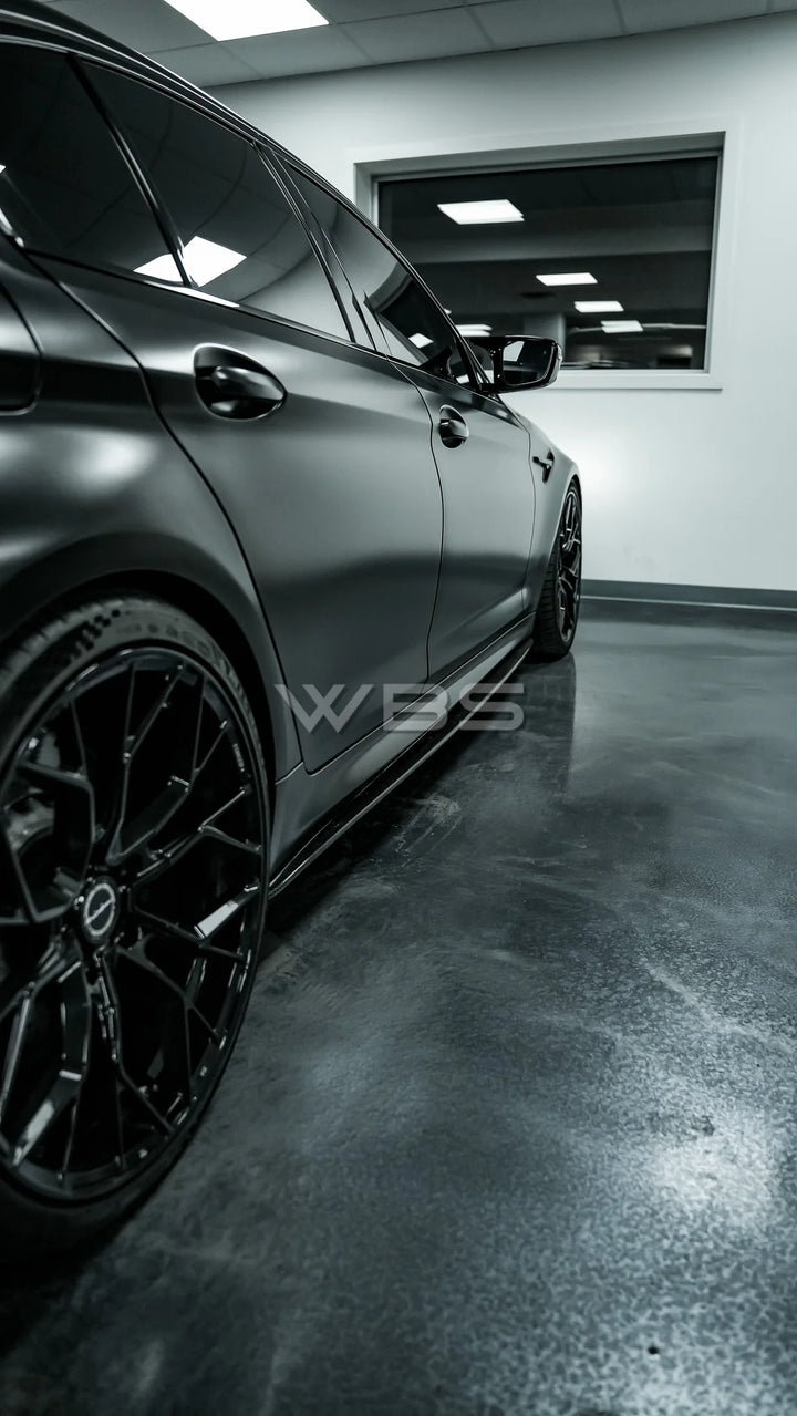 BMW F90 M5 M PERF STYLE SIDE SKIRTS GENUINE DRY CARBON FIBER