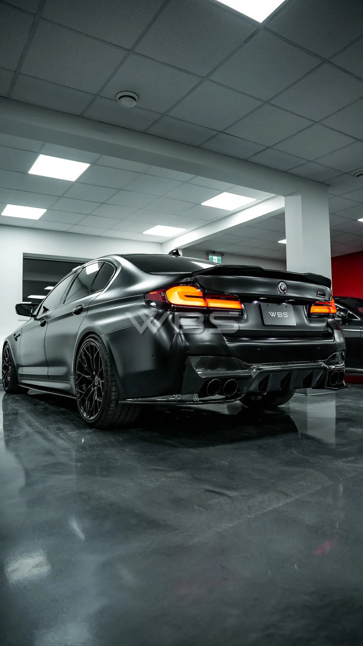BMW F90 M5 M PERF STYLE SIDE SKIRTS GENUINE DRY CARBON FIBER