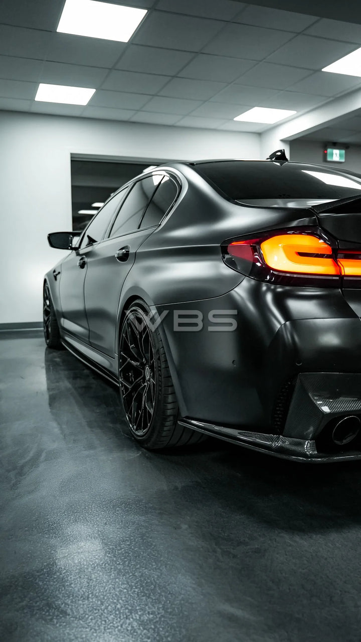 BMW F90 M5 M PERF STYLE SIDE SKIRTS GENUINE DRY CARBON FIBER