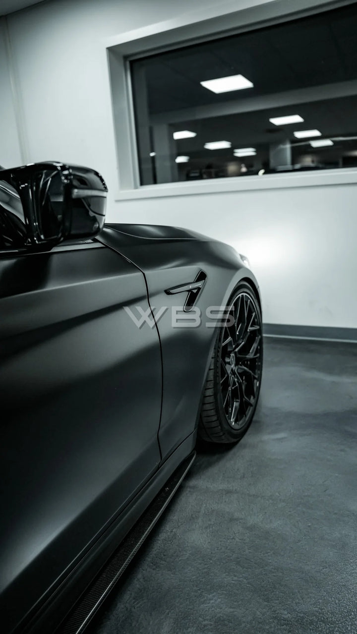 BMW F90 M5 M PERF STYLE SIDE SKIRTS GENUINE DRY CARBON FIBER