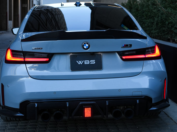 BMW G80 M3 TRUNK SPOILER GTX-V3 STYLE GENUINE CARBON FIBER