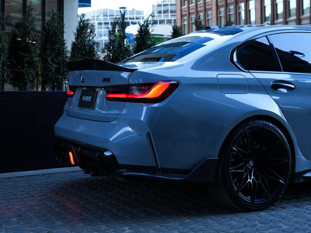 BMW G80 M3 TRUNK SPOILER GTX-V3 STYLE GENUINE CARBON FIBER