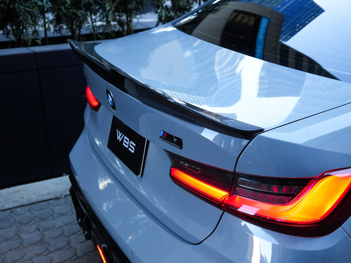 BMW G80 M3 TRUNK SPOILER GTX-V3 STYLE GENUINE CARBON FIBER