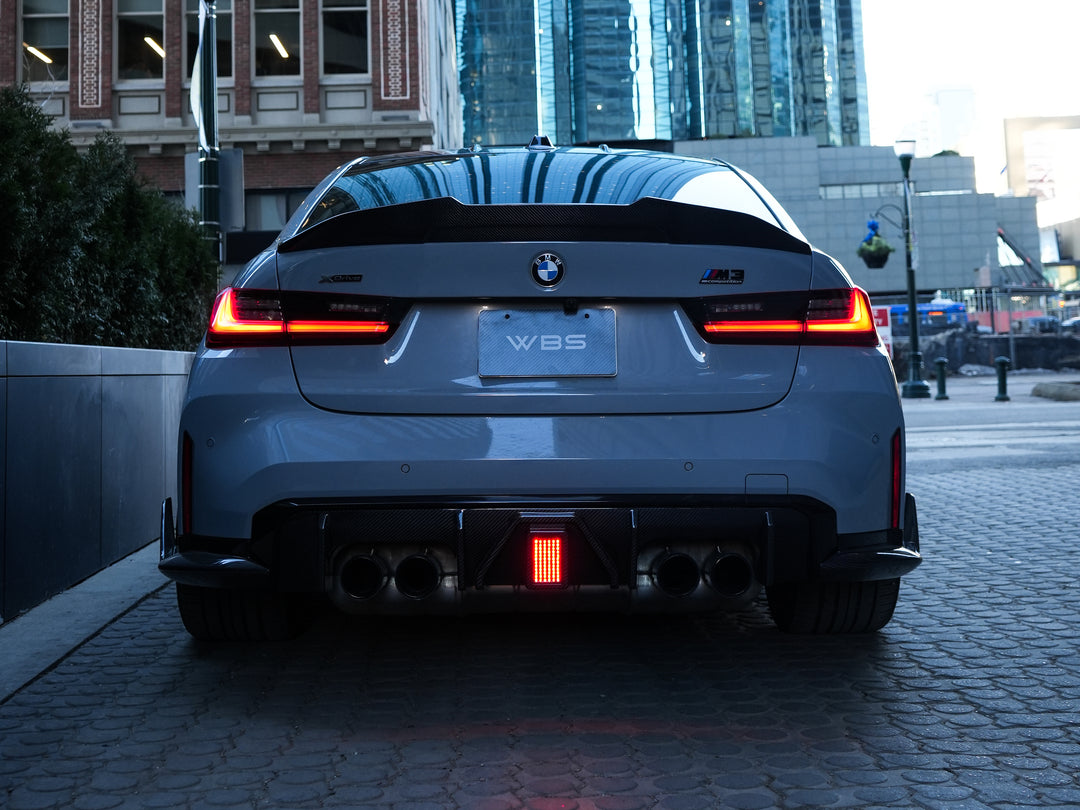 BMW G80 M3 TRUNK SPOILER GTX-V3 STYLE GENUINE CARBON FIBER