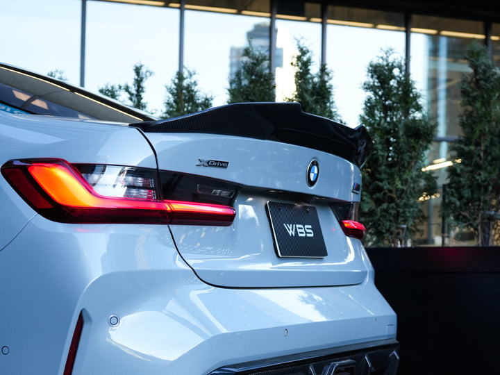 BMW G80 M3 TRUNK SPOILER GTX-V3 STYLE GENUINE CARBON FIBER
