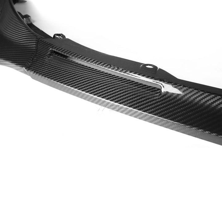 BMW G8X M3 M4 V-STYLE FRONT LIP GENUINE CARBON FIBER