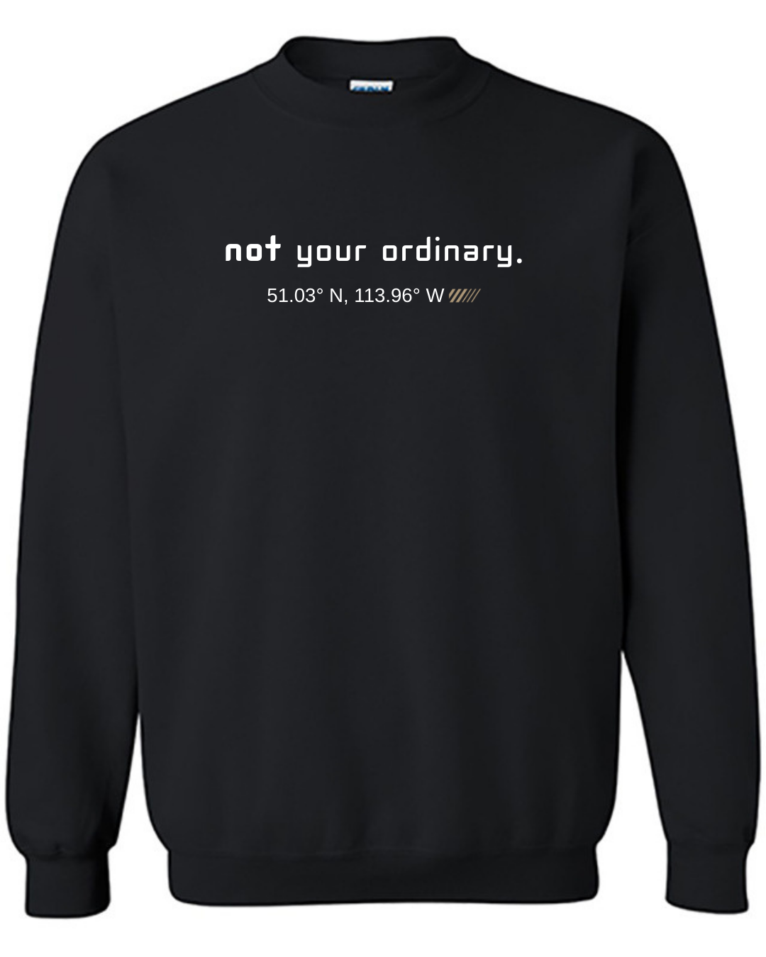 NOT YOUR ORDINARY COORDINATES BLACK SWEATSHIRT