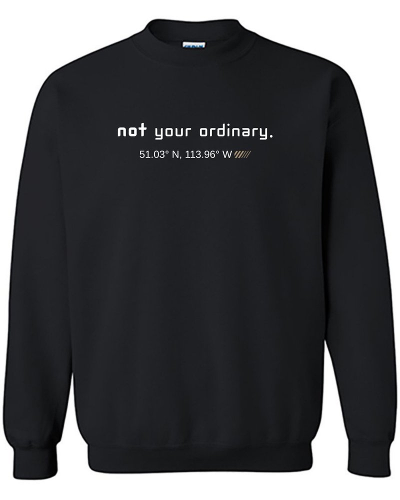 NOT YOUR ORDINARY COORDINATES BLACK SWEATSHIRT