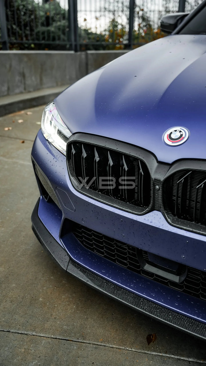 BMW F90 M5 LCI FULL OEM GRILLE REPLACEMENT GENUINE CARBON FIBER
