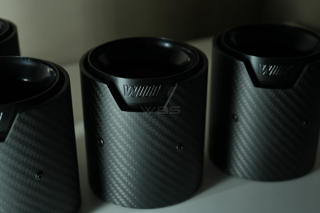 BMW F8X DRY CARBON FIBER TIPS M DESIGN M2/M3/M4/M5 - WIDE
