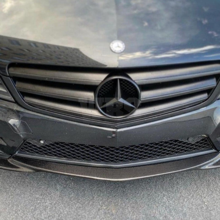 MERCEDES W204 C CLASS/ C63 FRONT LIP BLACK SERIES STYLE GENUINE CF