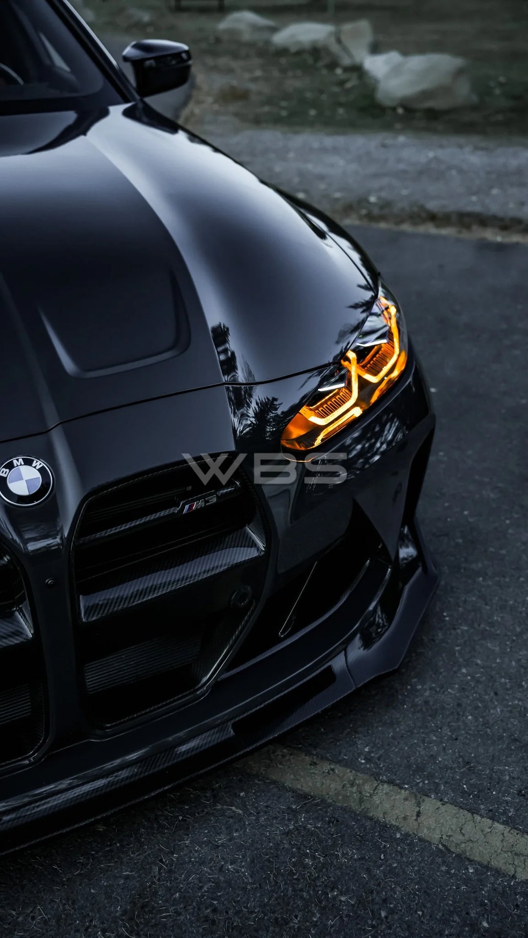 BMW G8X M3/M4 VR DESIGN FRONT GRILLE GENUINE DRY CARBON FIBER