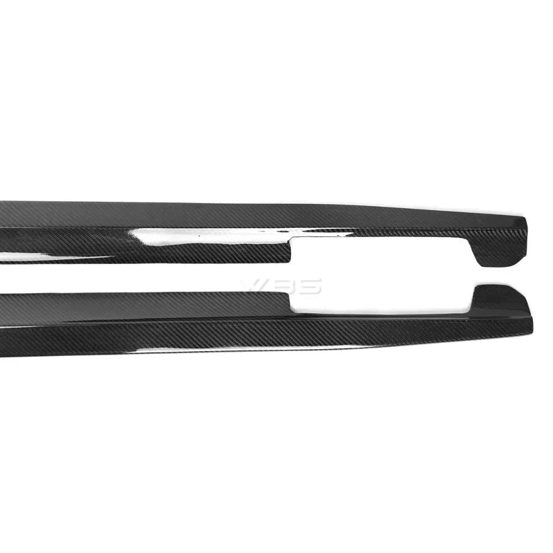 BMW G20 SIDE SKIRT EXTENSIONS FLAT STYLE GENUINE CARBON FIBER