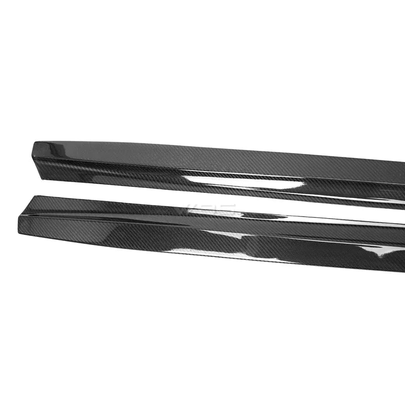 BMW G20 SIDE SKIRT EXTENSIONS FLAT STYLE GENUINE CARBON FIBER