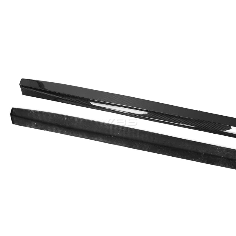 BMW G20 SIDE SKIRT EXTENSIONS FLAT STYLE GENUINE CARBON FIBER