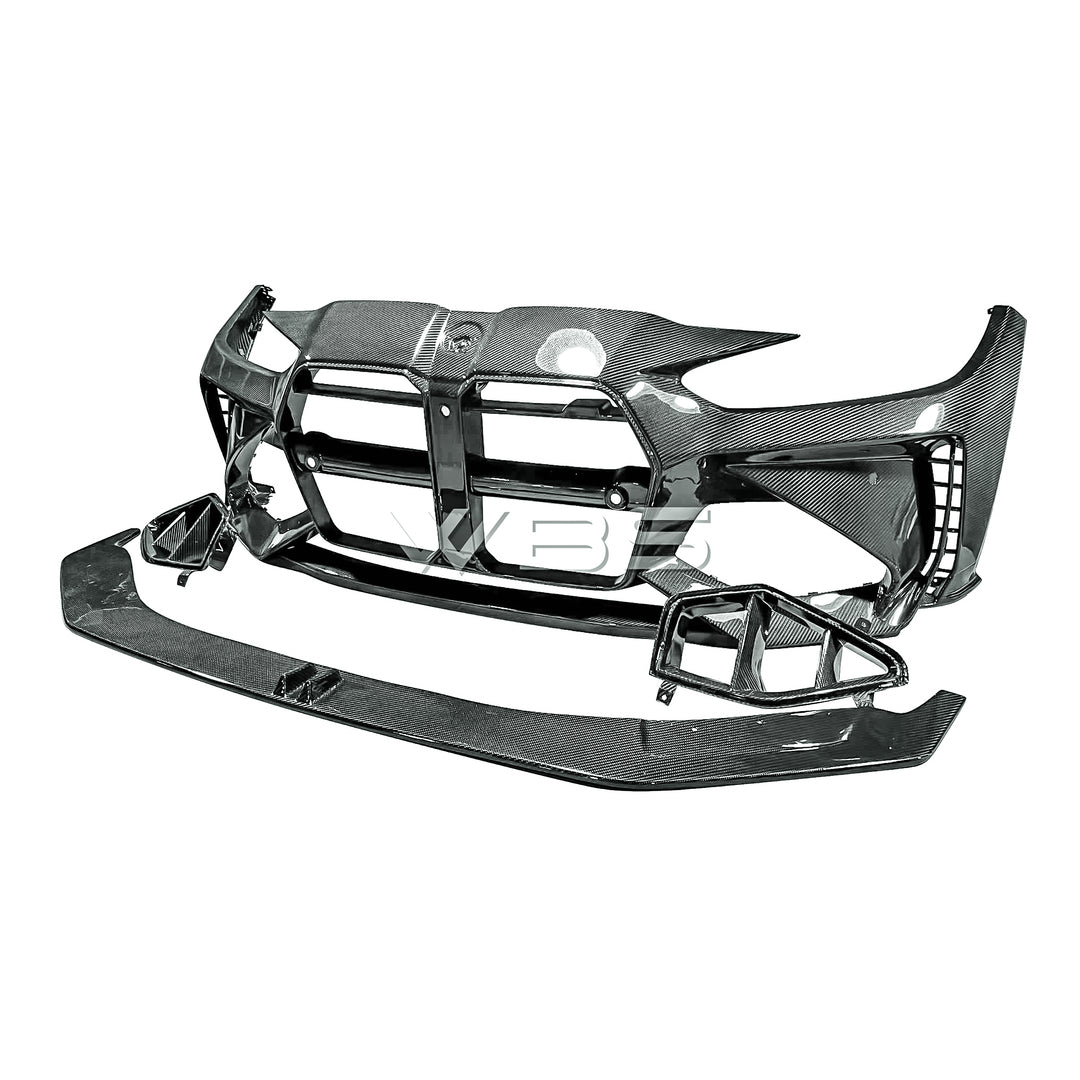 ADRO FULL CARBON FRONT BUMPER FOR BMW G8X - OEM REPLACEMENT