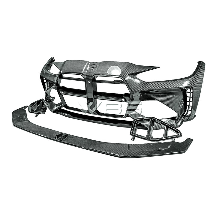 ADRO FULL CARBON FRONT BUMPER FOR BMW G8X - OEM REPLACEMENT