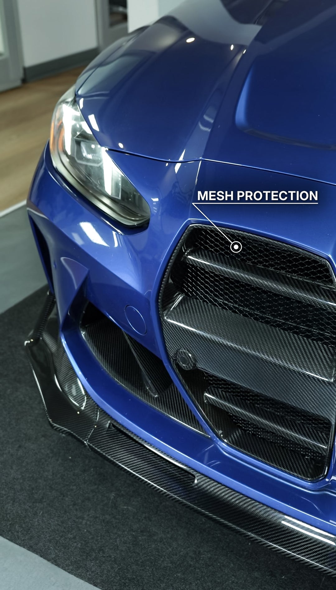 BMW G8X M3/ M4 VR - V2 STYLE FRONT GRILLE GENUINE CARBON FIBER