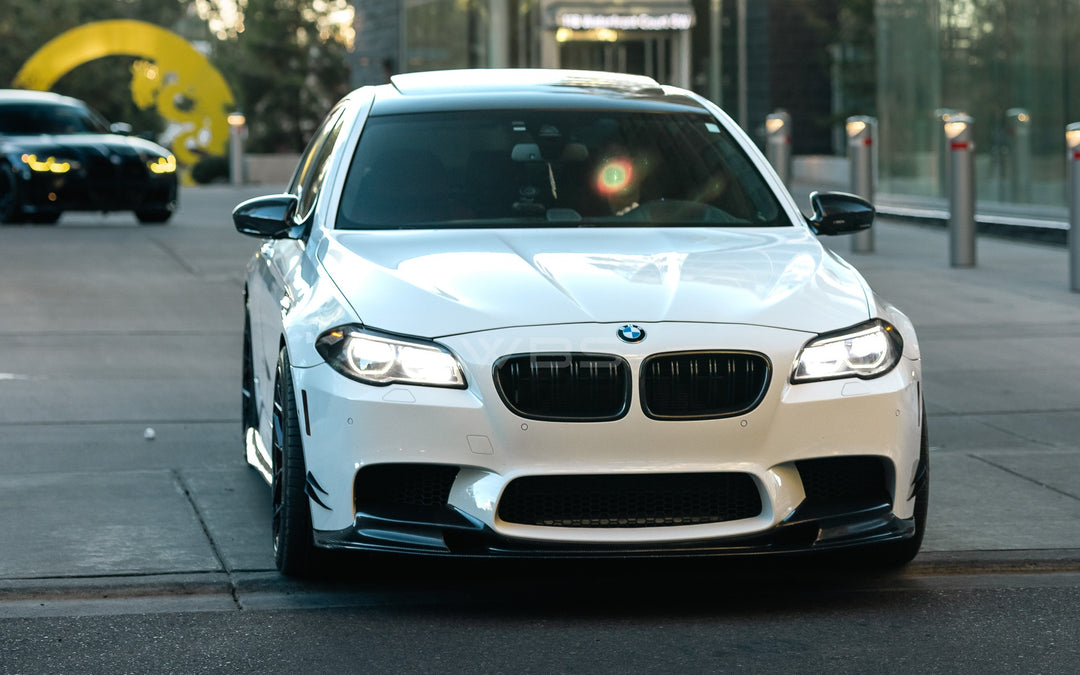 BMW F10 M5 FRONT LIP 3D STYLE GENUINE CARBON FIBER