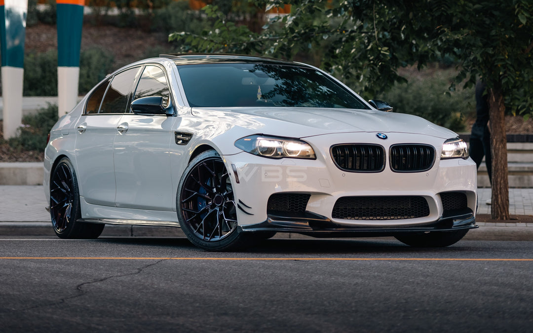 BMW F10 M5 FRONT LIP 3D STYLE GENUINE CARBON FIBER