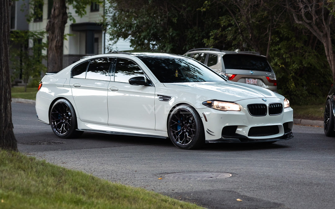 BMW F10 M5 FRONT LIP 3D STYLE GENUINE CARBON FIBER