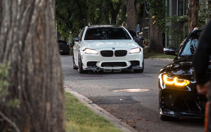 BMW F10 M5 FRONT LIP 3D STYLE GENUINE CARBON FIBER