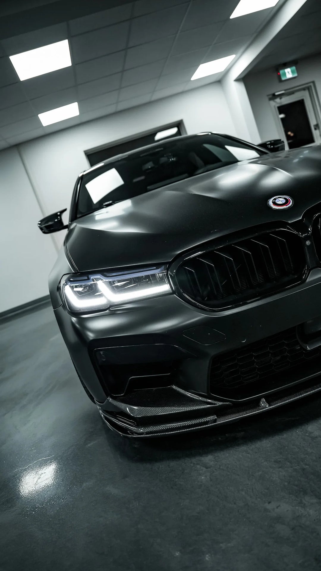 BMW F90 M5 3D STYLE FRONT LIP GENUINE CARBON FIBER