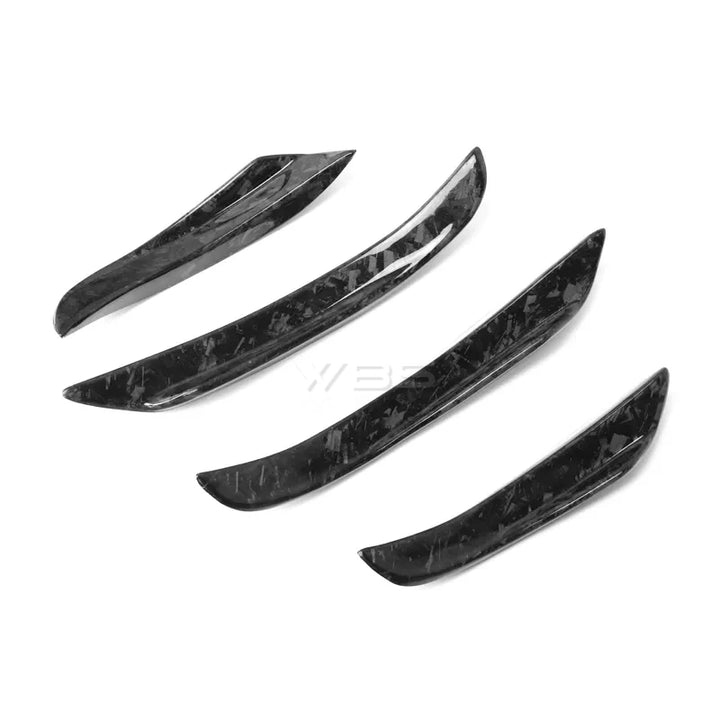 BMW G20 3 SERIES FRONT BUMPER CANARDS SET GENUINE CARBON FIBER