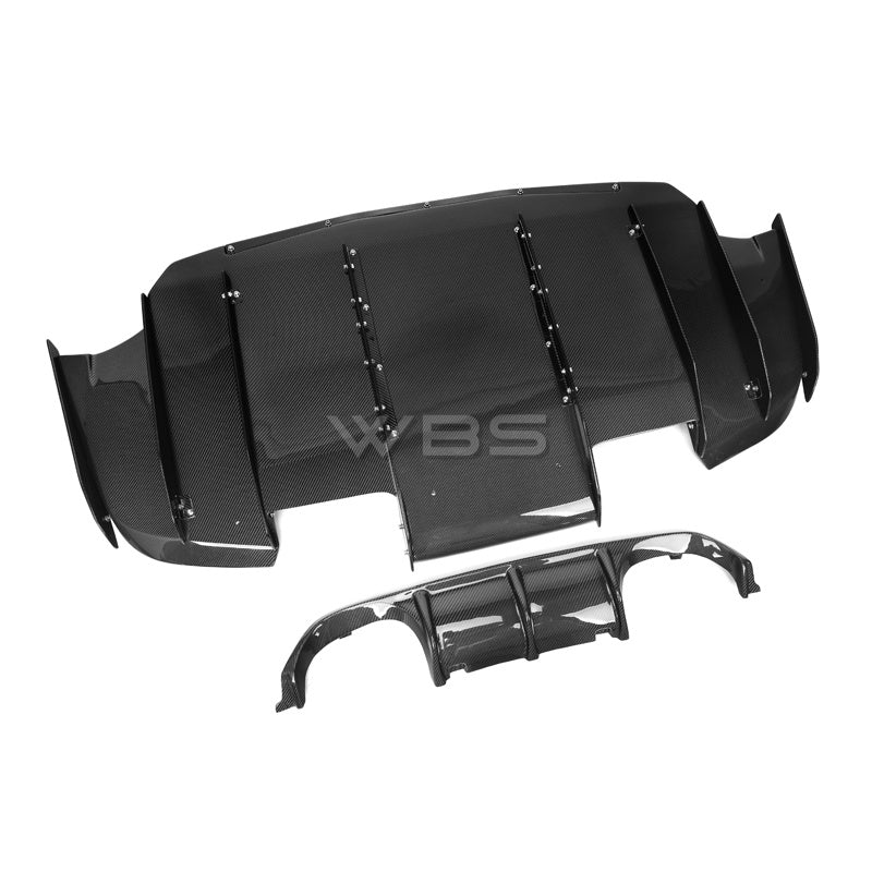 WBS - BMW F8X M3/ M4 VARIS STYLE DIFFUSER KIT GENUINE CARBON FIBER