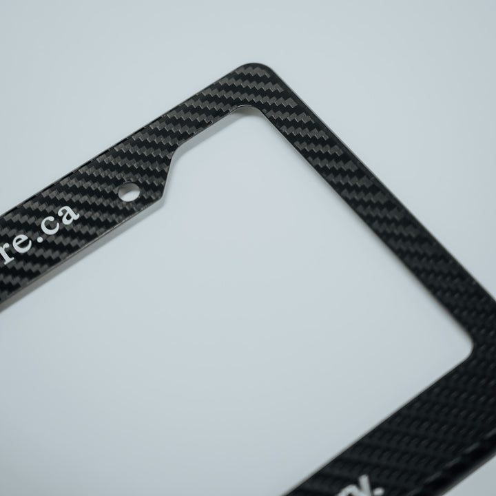 WBS | NOT YOUR ORDINARY. LICENSE PLATE FRAME GENUINE CARBON FIBER