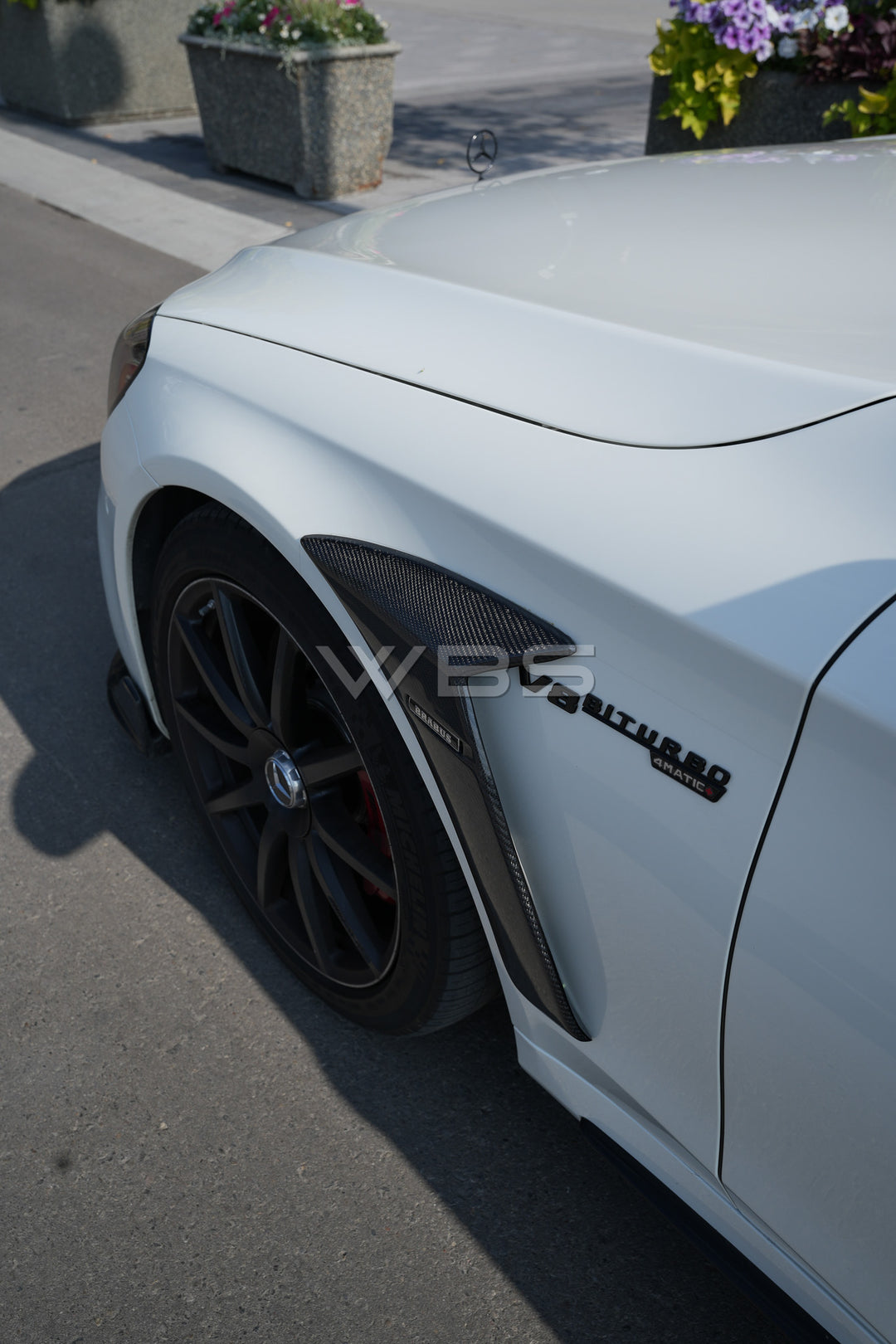 MERCEDES W222 S63/ S CLASS BRABUS SIDE FENDERS TRIM GENUINE CARBON FIBER