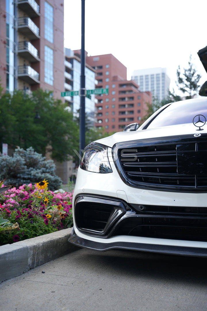 MERCEDES W222 S63/ S CLASS BRABUS FRONT BUMPER LIP GENUINE CARBON FIBER