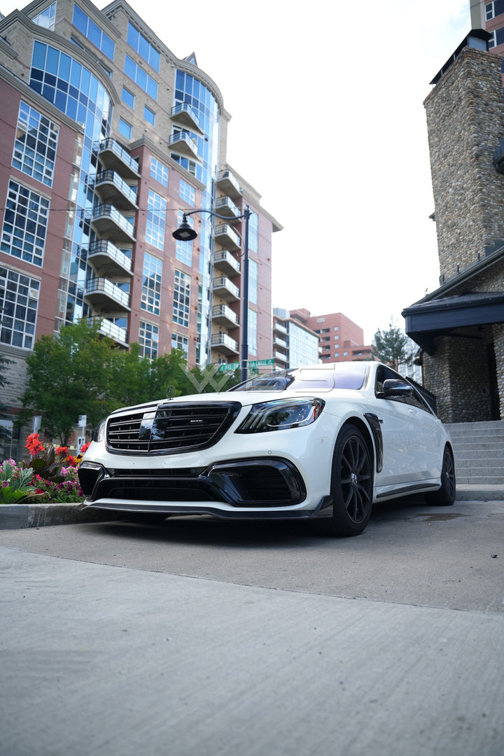 MERCEDES W222 S63/ S CLASS BRABUS FRONT BUMPER LIP GENUINE CARBON FIBER