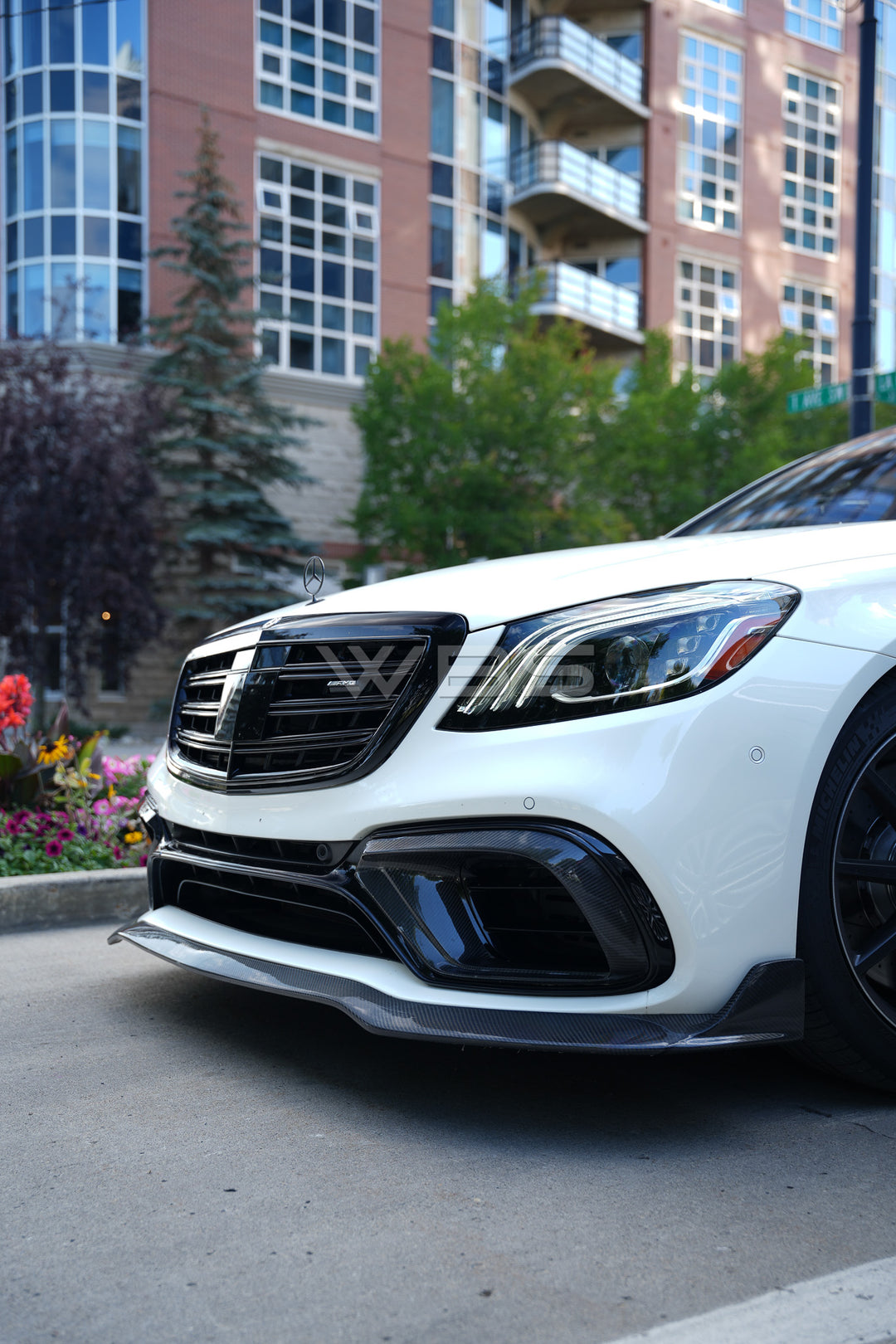 MERCEDES W222 S63/ S CLASS BRABUS FRONT BUMPER LIP GENUINE CARBON FIBER