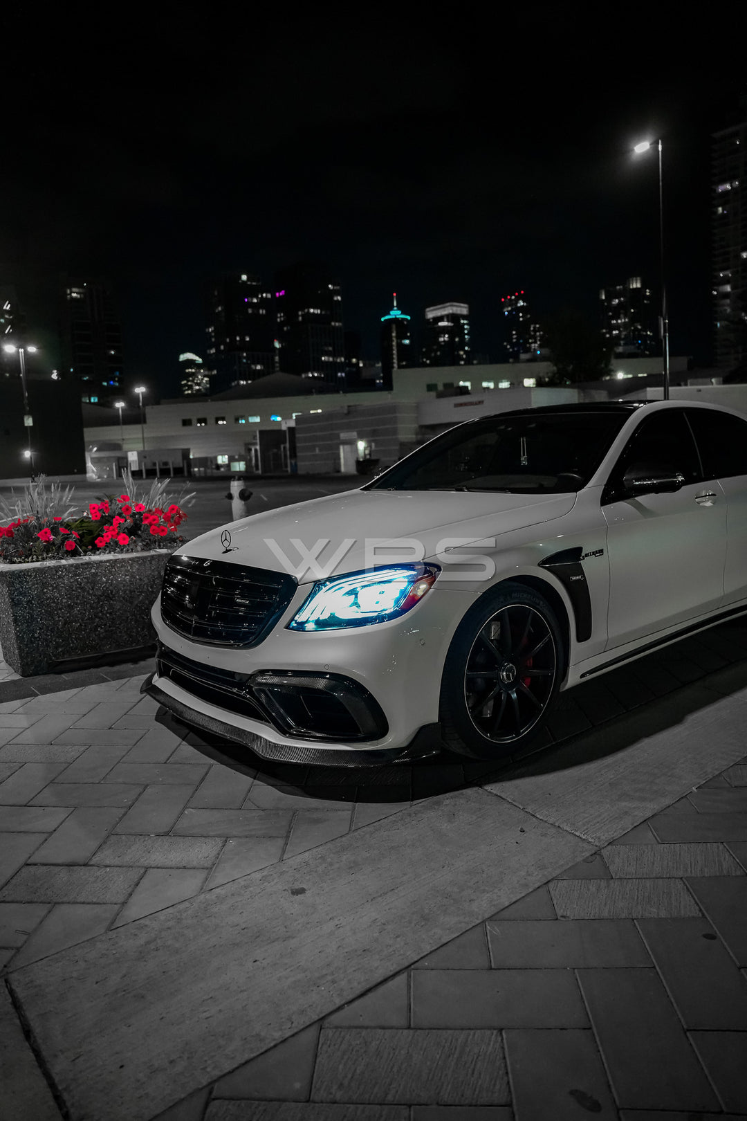 MERCEDES W222 S63/ S CLASS BRABUS FRONT BUMPER LIP GENUINE CARBON FIBER